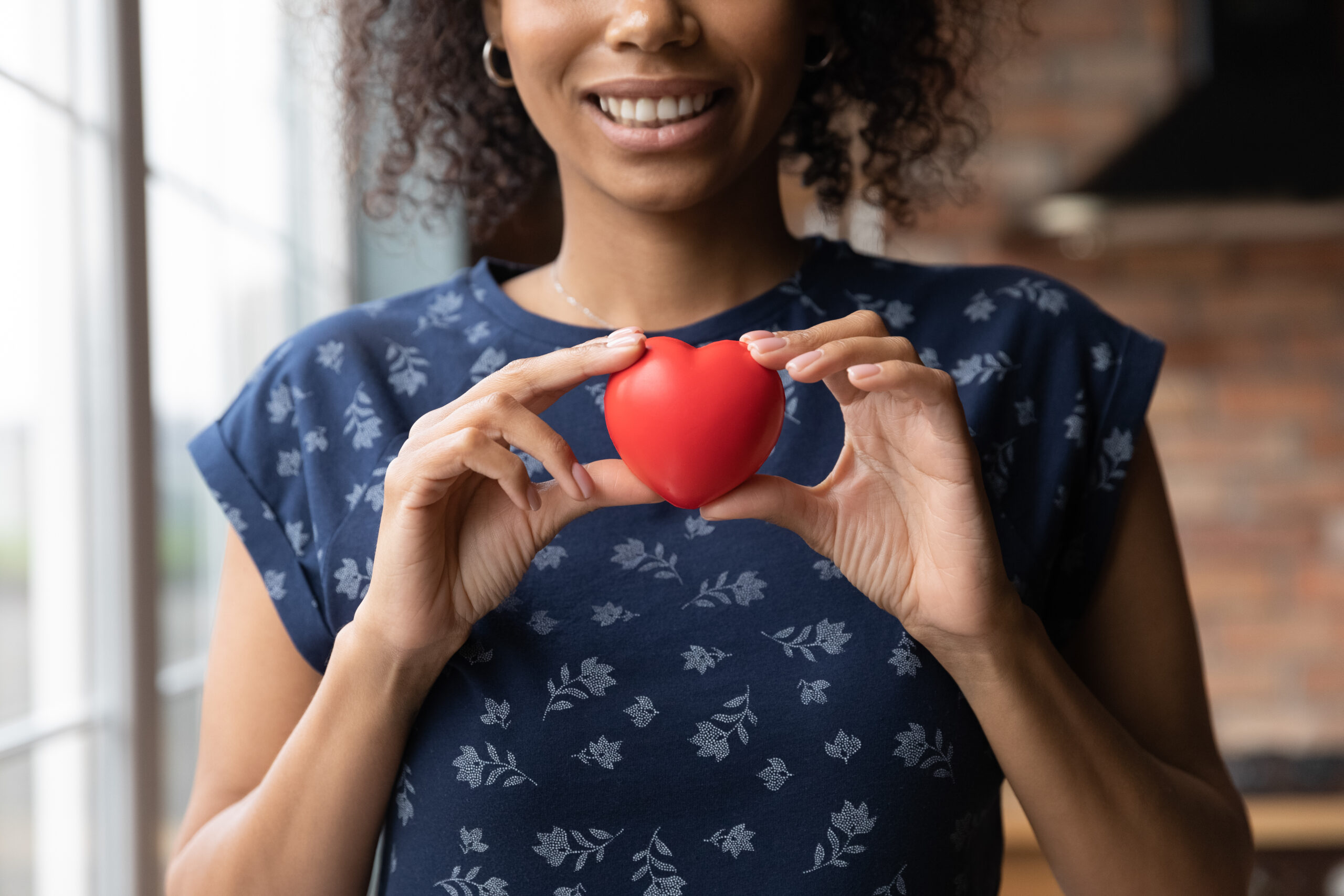 Image of grateful woman